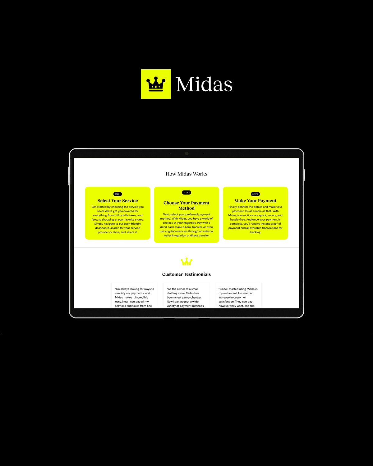 Pantalla Midas 3